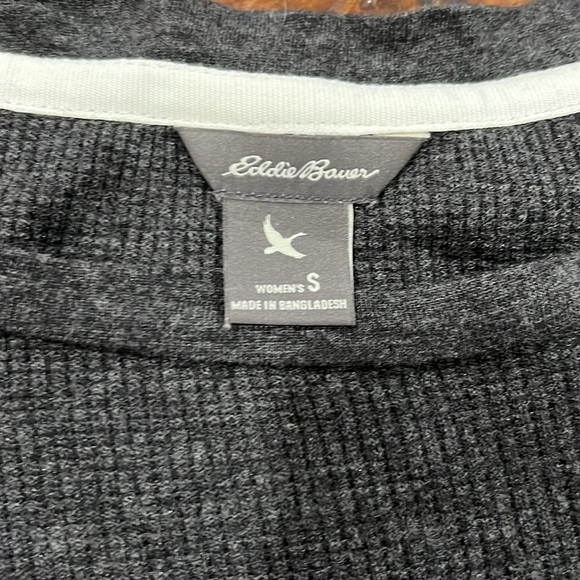 Eddie Bauer waffle knit ruched top - Picture 3 of 3
